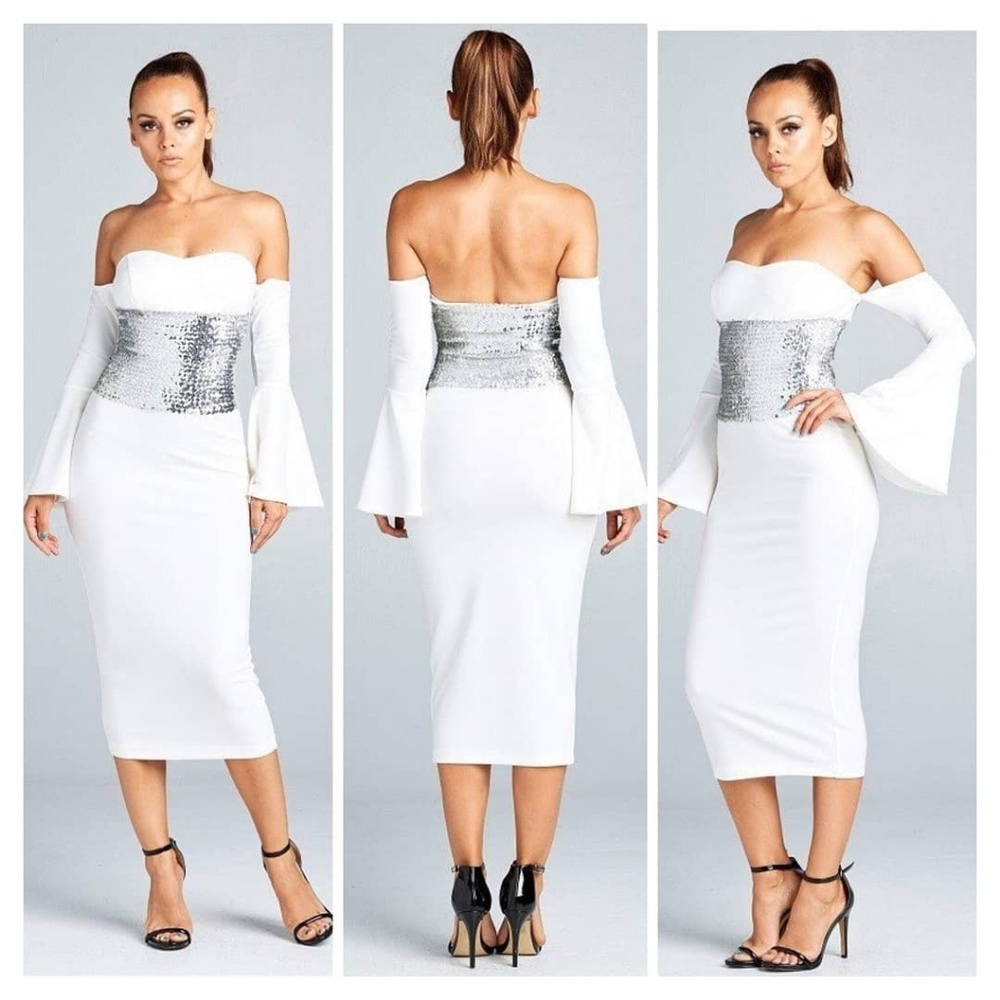 White Off Shoulder Dress